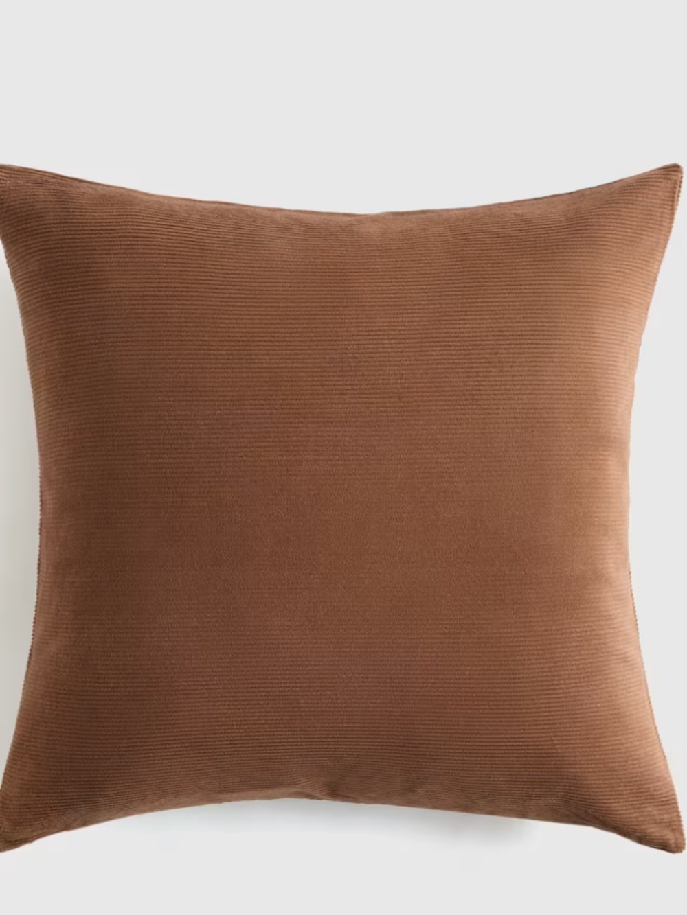 New Corduroy Cotton Velvet Pillow Cover Brown 20 x 20